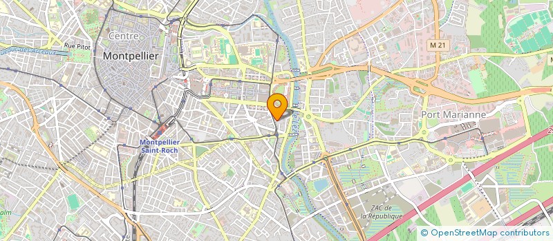localisation de l'entreprise CANISPORT ET TRAIL RUNNING D'OCCITANIE à MONTPELLIER