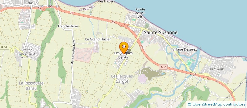 localisation de l'entreprise CANISPORT REUNION  SAINTE-SUZANNE