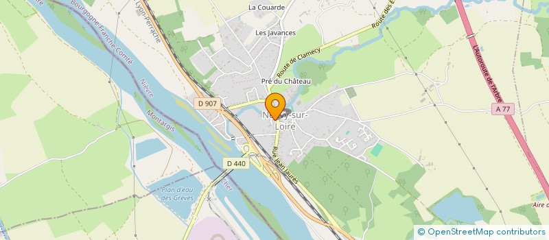 localisation de l'entreprise CANISPORTS DU VAL DE LOIRE EN BOURGOGNE à NEUVY-SUR-LOIRE