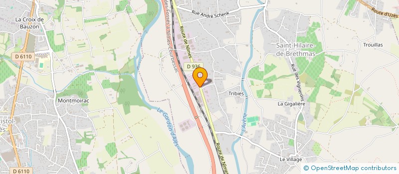 localisation de l'entreprise CANIVET FINANCES  SAINT-HILAIRE-DE-BRETHMAS