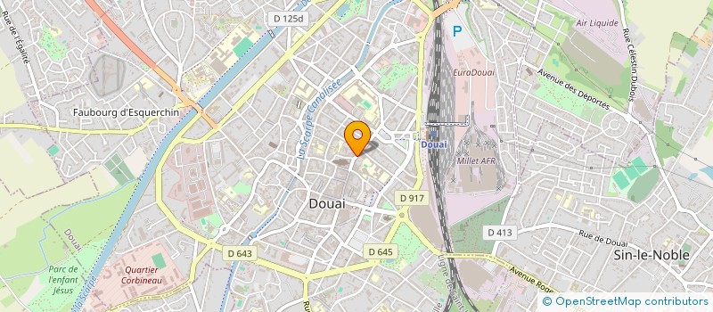 localisation de l'entreprise CANJ à DOUAI