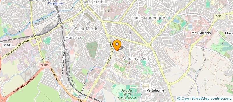 localisation de l'entreprise CANJURIS à PERPIGNAN