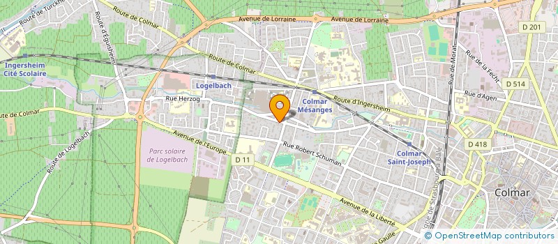 localisation de l'entreprise CANLAR  COLMAR