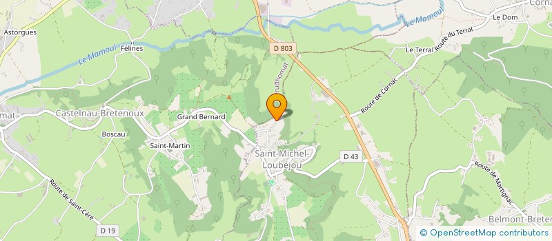 localisation de l'entreprise CANLEF  SAINT-MICHEL-LOUBEJOU