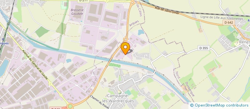 localisation de l'entreprise CANLER à CAMPAGNE-LES-WARDRECQUES