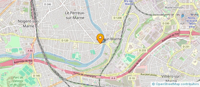 localisation de l'entreprise CANLERS-DA COSTA  LE PERREUX-SUR-MARNE