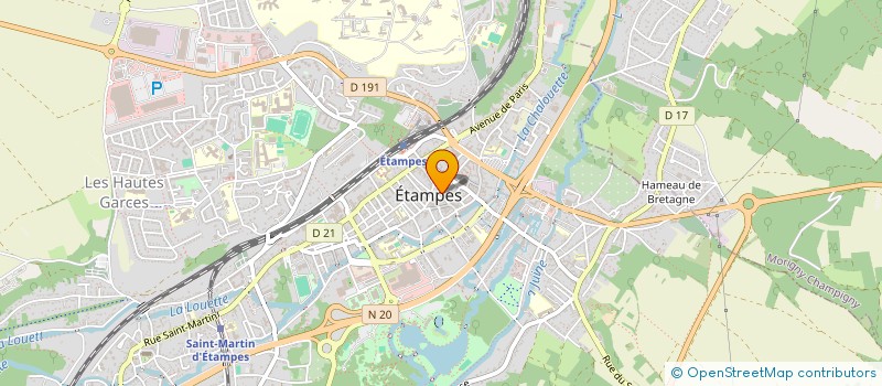 localisation de l'entreprise CANMORE  ETAMPES