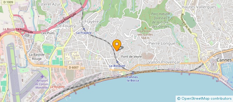 localisation de l'entreprise CANNABEL à CANNES