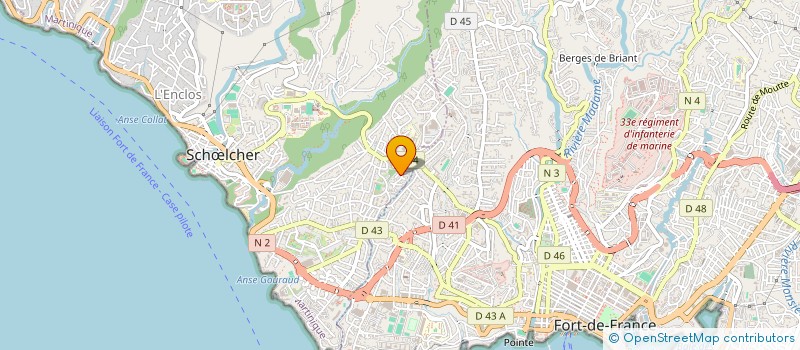 localisation de l'entreprise CANNE A SUCRE  SCHOELCHER