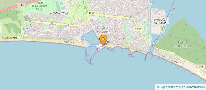 localisation de l'entreprise CANNE A SUCRE  LA GRANDE-MOTTE