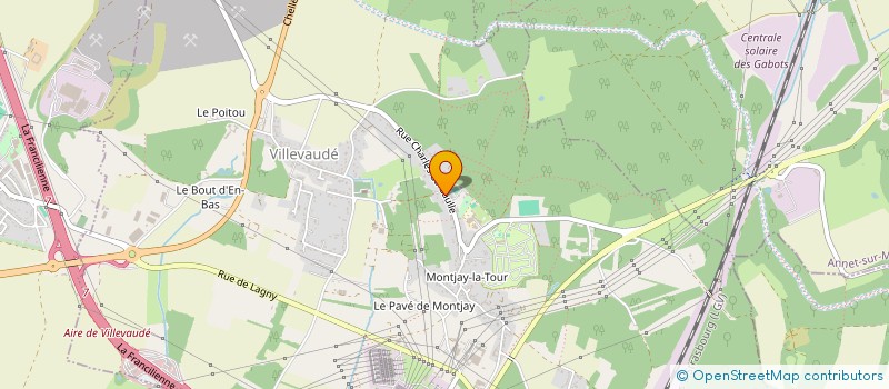 localisation de l'entreprise CANNE ET BOXE FRANCAISE DE LA BRIE  VILLEVAUDE