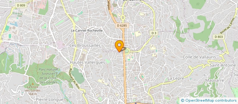 localisation de l'entreprise CANNELINE à LE CANNET