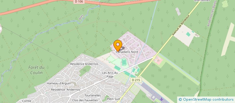 localisation de l'entreprise CANNELLE  ANDERNOS-LES-BAINS