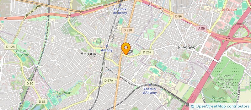 localisation de l'entreprise CANNELLE à ANTONY