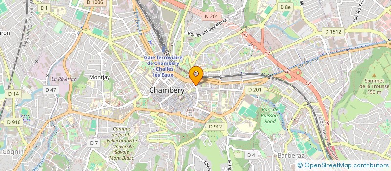 localisation de l'entreprise CANNELLE  CHAMBERY