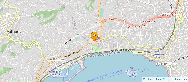 localisation de l'entreprise CANNELLE à ANTIBES