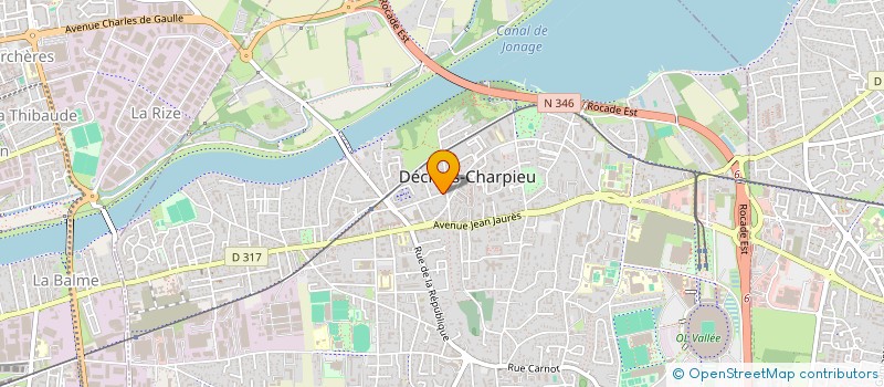 localisation de l'entreprise CANNELLE  DECINES-CHARPIEU