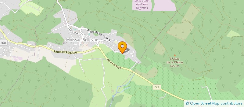 localisation de l'entreprise CANNELLE  MOISSAC-BELLEVUE