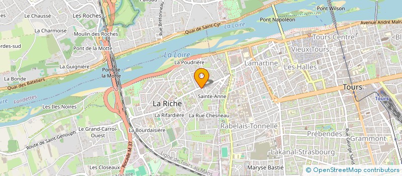 localisation de l'entreprise CANNELLE ET CAMOMILLE  LA RICHE