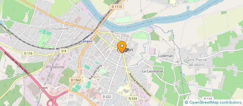 localisation de l'entreprise CANNELLE & VANILLE à LANGON