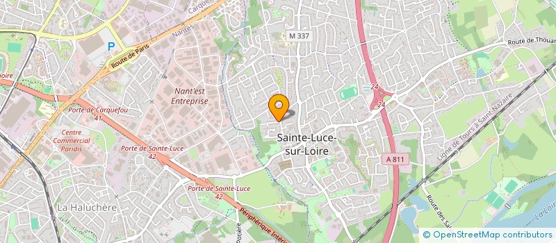 localisation de l'entreprise CANNELLYMMO  SAINTE-LUCE-SUR-LOIRE