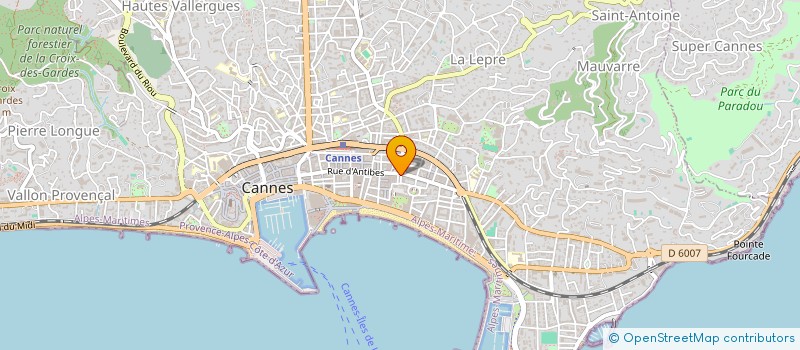 localisation de l'entreprise CANNES 102 à CANNES