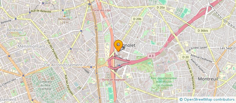 localisation de l'entreprise CANNES AGENCE à BAGNOLET