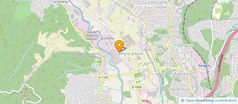 localisation de l'entreprise CANNES ALUMINIUM à MANDELIEU-LA-NAPOULE