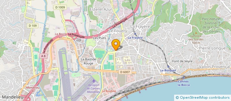 localisation de l'entreprise CANNES ARTISTES PROMOTION à CANNES