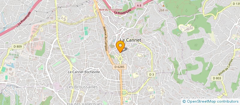 localisation de l'entreprise CANNES BATIMENT à LE CANNET