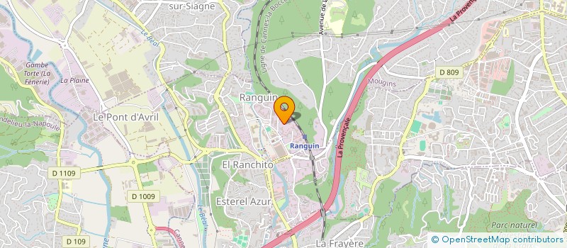 localisation de l'entreprise CANNES BOCCA LOISIRS JEUNESSE  CANNES