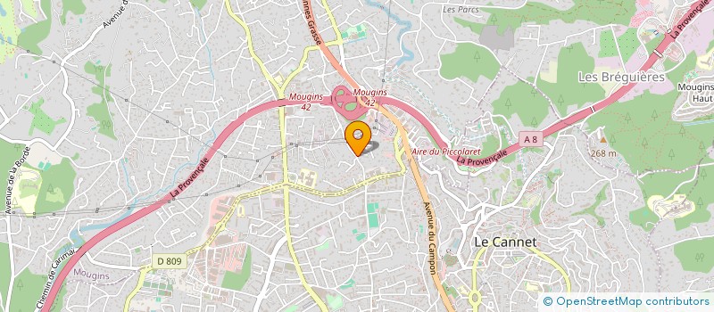 localisation de l'entreprise CANNES BRICOLE SERVICES à MOUGINS