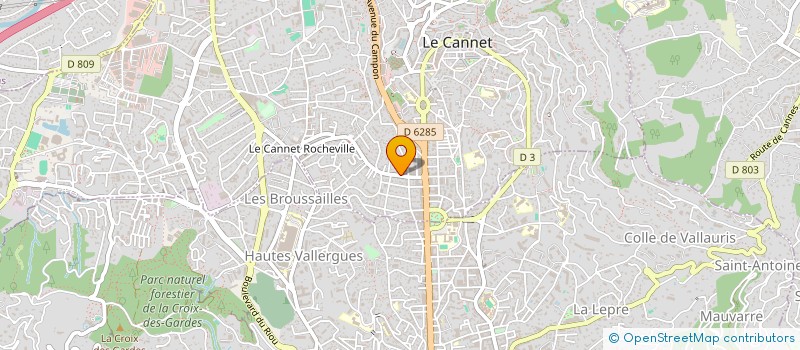 localisation de l'entreprise CANNES BUREAU SERVICES à LE CANNET