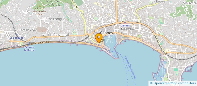 localisation de l'entreprise CANNES COMPO CENTER à CANNES