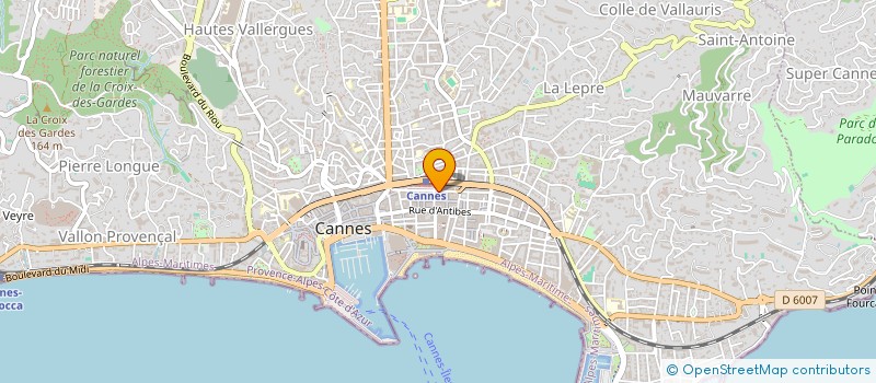 localisation de l'entreprise CANNES ENCHERES à CANNES
