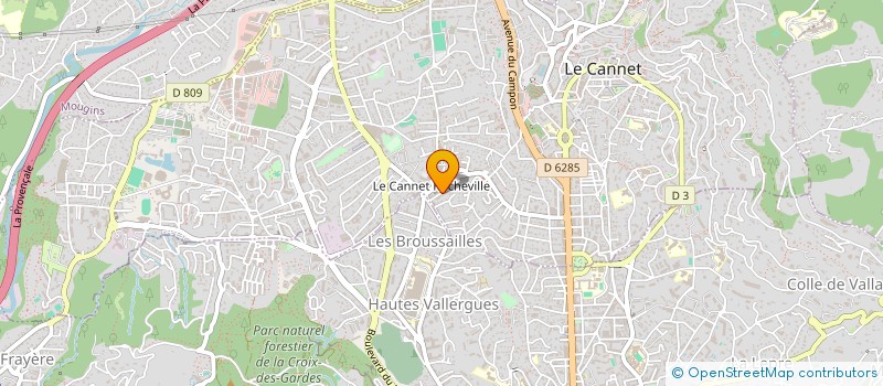 localisation de l'entreprise CANNES IMMOBILIER CONSEIL à LE CANNET