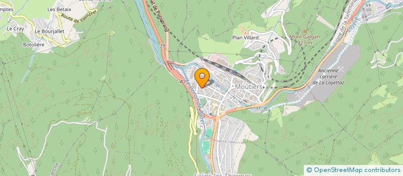 localisation de l'entreprise CANNES MARINA NAUTIC  MOUTIERS