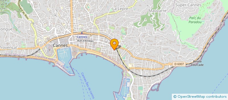 localisation de l'entreprise CANNES PRESSING CROISETTE à CANNES
