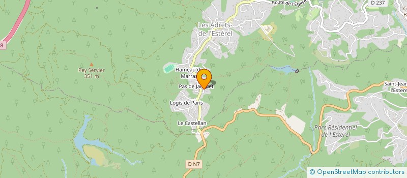 localisation de l'entreprise CANNES PROVENCAL PARADISE  LES ADRETS-DE-L'ESTEREL