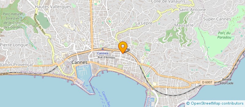 localisation de l'entreprise CANNES RADIO DIFFUSION à CANNES