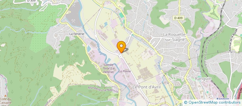 localisation de l'entreprise CANNES TECHNIC V.I. à LA ROQUETTE-SUR-SIAGNE