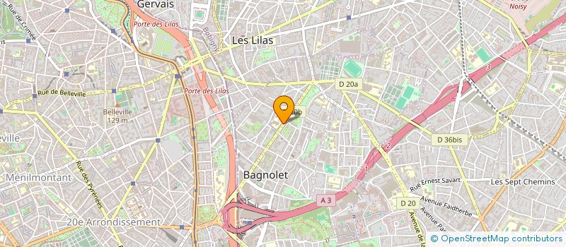 localisation de l'entreprise CANNET FRANKLIN à BAGNOLET