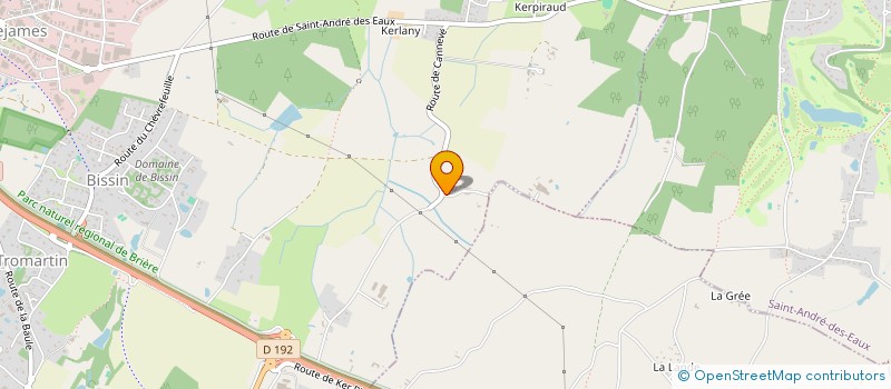 localisation de l'entreprise CANNEVE à GUERANDE