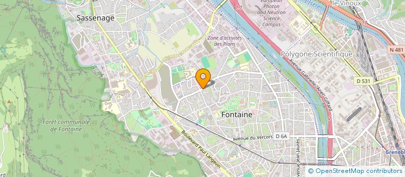 localisation de l'entreprise CANNILLO ET HIRAUX ENTREPRISE  FONTAINE