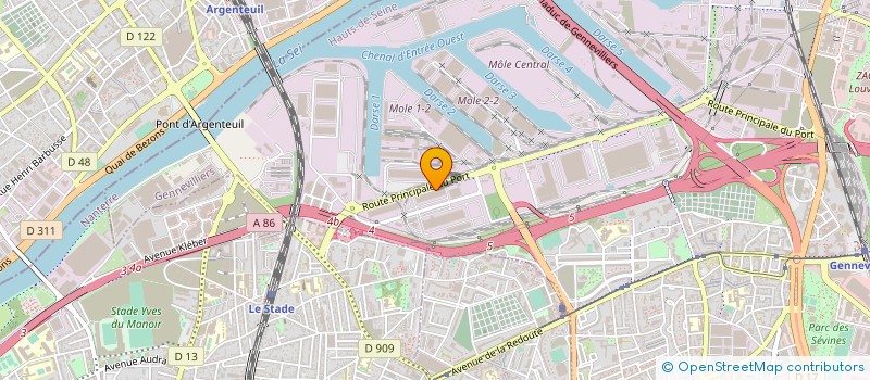 localisation de l'entreprise CANNON DRIVERS SERVICES à GENNEVILLIERS