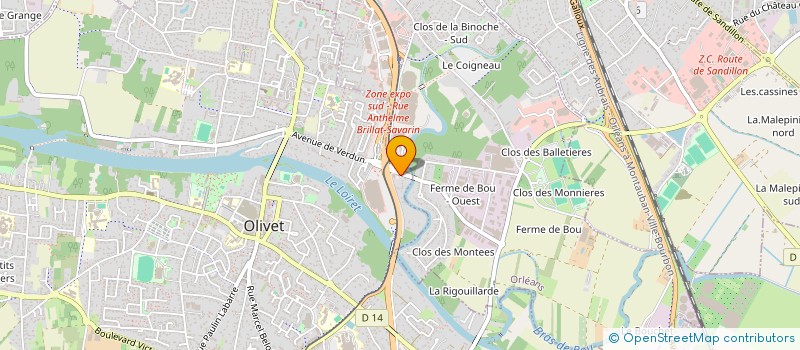 localisation de l'entreprise CANO à OLIVET