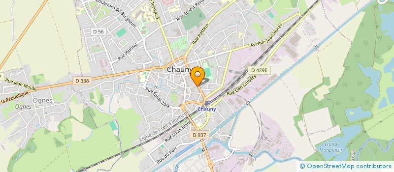localisation de l'entreprise CANO à CHAUNY