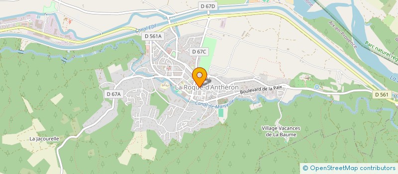 localisation de l'entreprise CANO MICHEL ET DENIS  LA ROQUE-D'ANTHERON