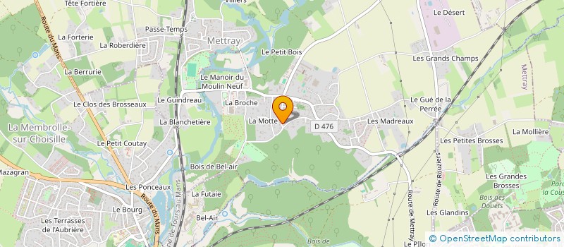 localisation de l'entreprise CANOE BLEU à METTRAY