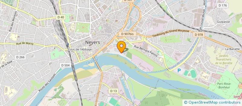 localisation de l'entreprise CANOE CLUB NIVERNAIS à NEVERS